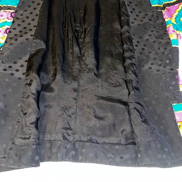 Adrianna Papell Vintage 100% Silk Baroque Print Jacket Sz 14 - Picture 8 of 13